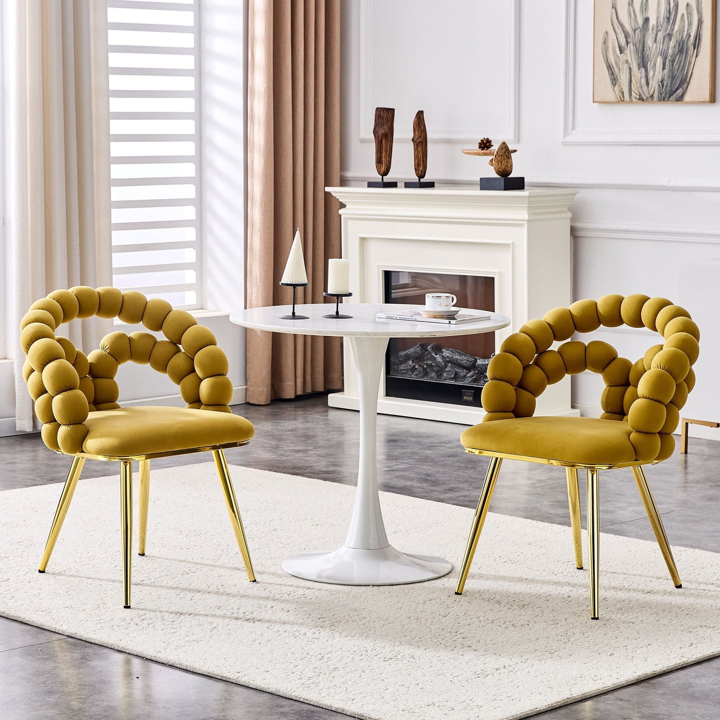 Puffy Bubble Ball Chain Chairs for Dining Room