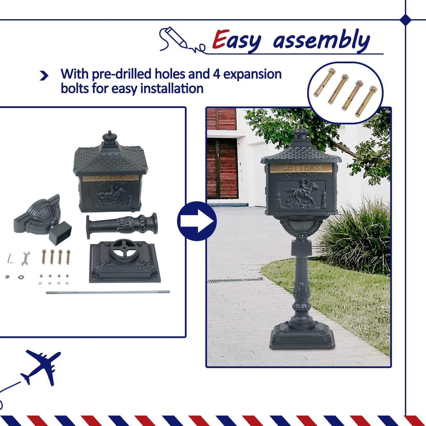 Mailbox Cast Aluminum