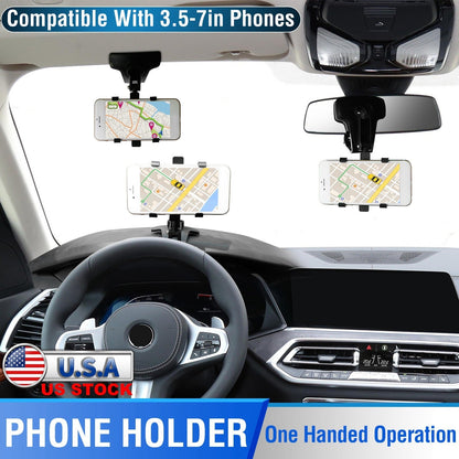 Car Dashboard Phone Bracket Stand Car Phone Holder Non-slip 360¡Rotation Dashboard Phone Clamp Suitable For 3-7in Cell Phone