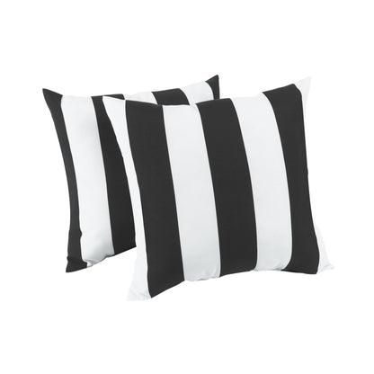2 Pack Outdoor Throw Pillows, Waterproof & Fade-Resistant (18x18 Inch)