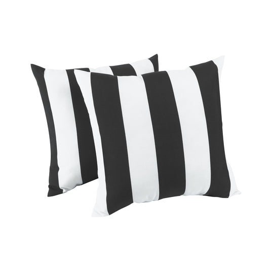 2 Pack Outdoor Throw Pillows, Waterproof & Fade-Resistant (18x18 Inch)