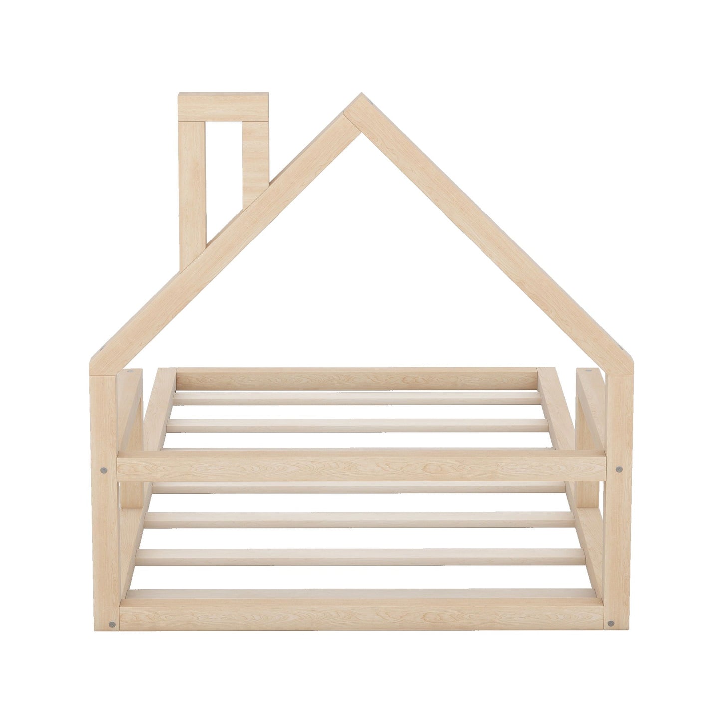 Floor Bed With House Shaped Headboard