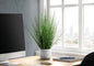 21" Tall, Artificial Plant, Grass, Indoor, Faux, Fake, Table, Greenery, Potted, Real Touch, Decorative - Green / White