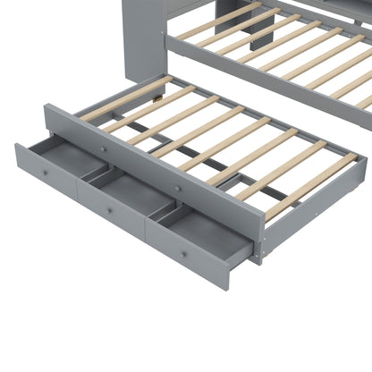 Twin Size Daybed with Trundle and Storage