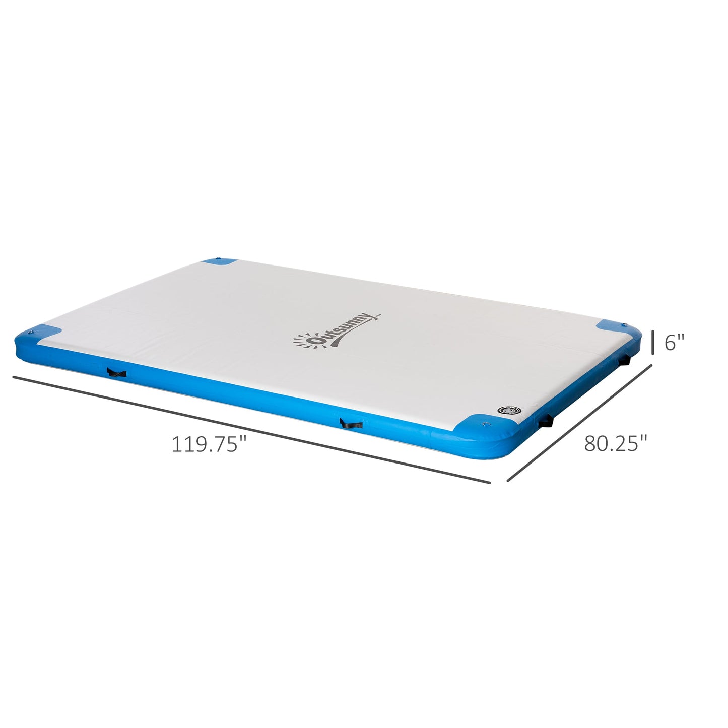 Outsunny Water Inflatable Floating Dock