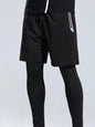 Men's Plus Size Elastic Waist Active Shorts