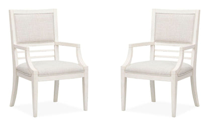 Echo Isles - Upholstered Arm Chair (Set of 2) - Sea Pearl And Driftwood