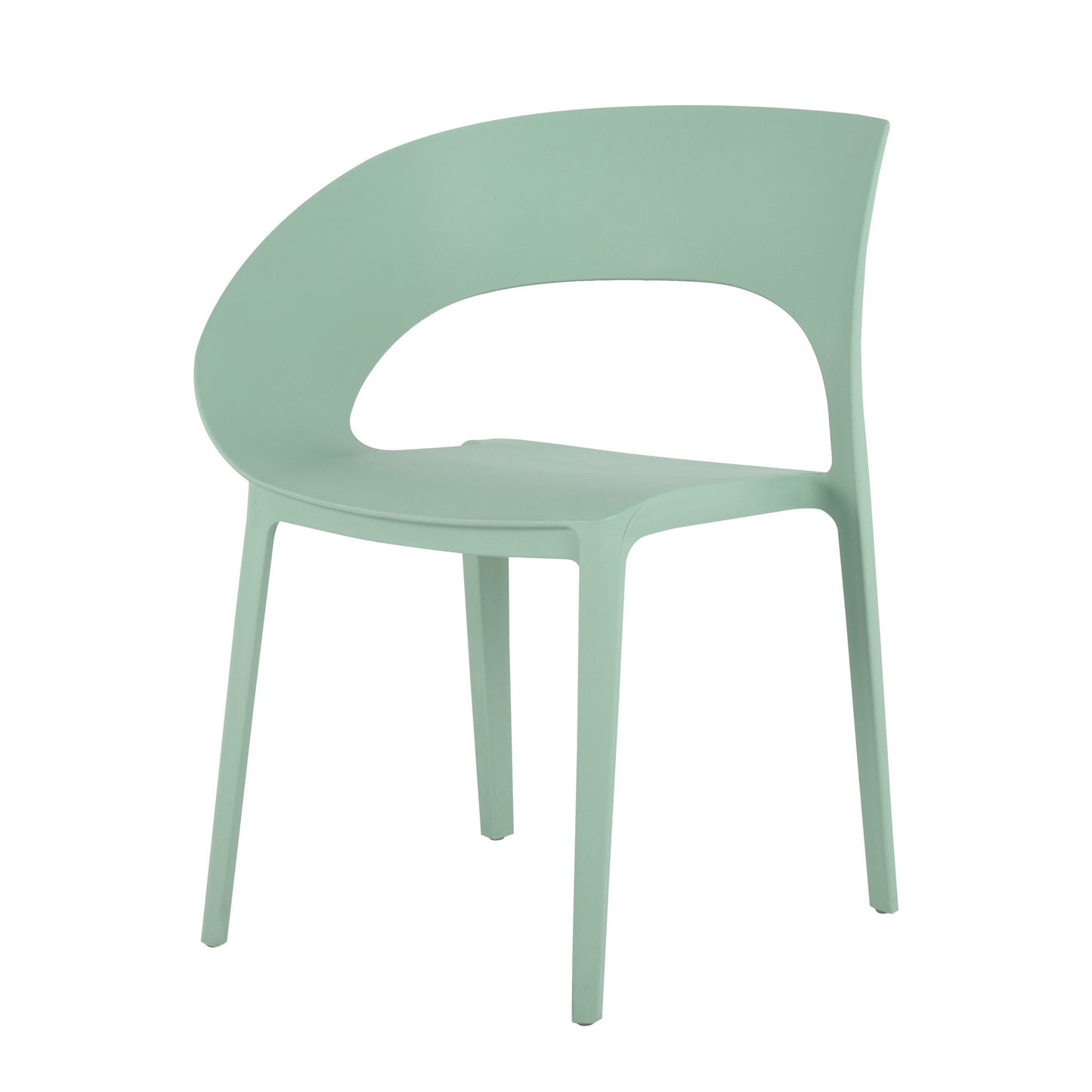 4 Piece Set Of Modern Designed Single Chairs With Folding Square Table