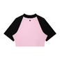 Loki & Ivy Women’s Color Block Raglan Crop T-Shirt