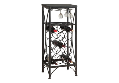 Home Bar Wine Rack – Black