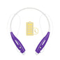 Wireless Stereo Headsets Sport Neckband Headphones In-ear Magnetic IPX4 Waterproof Earbuds w/ Built-in Mic Call Vibrate Alert Number Broadcast Running