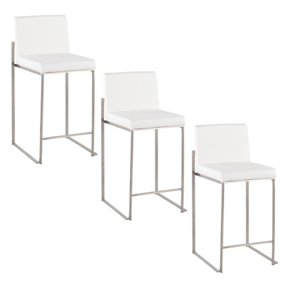 Fuji - Contemporary High Back Counter Stool, Functional Design
