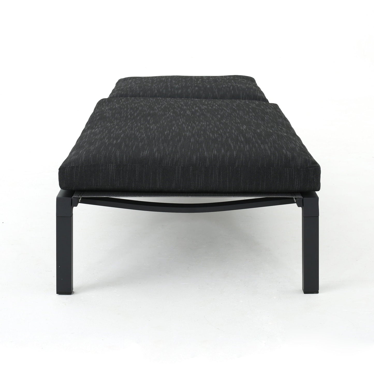 Modern Chaise Lounge With Water Resistant Fabric Cushions
