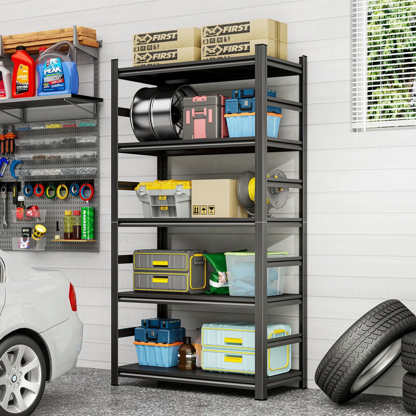 5 Tier Heavy Duty Shelving Unit Adjustable Shelving Units