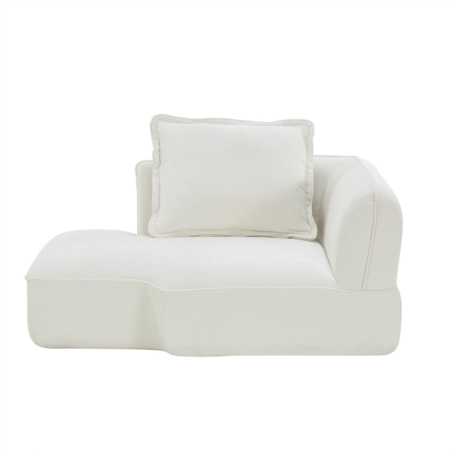 122" Modern L-Shaped Sectional Sofa with High-Density Foam and Chaise Lounge