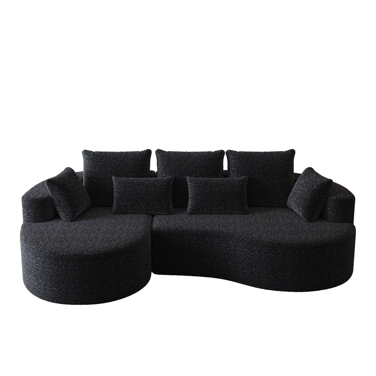 Curved Oversized Sectional Sofa With Extra Deep Seat