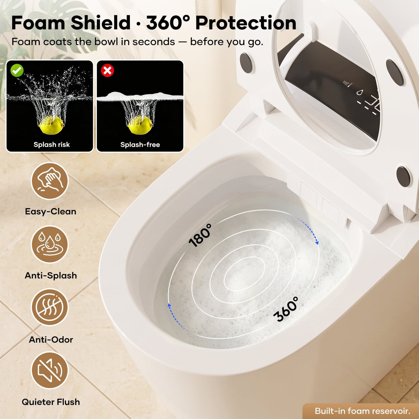 Fully Intelligent Toilet Household Fully Automatic Flip Cover