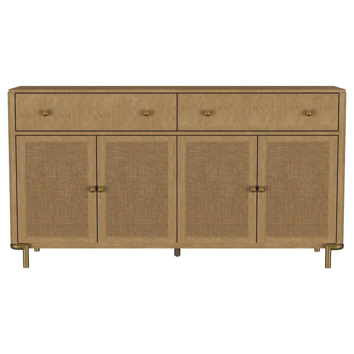 Arini 2-drawer Cane Door Dining Sideboard Server Sand Wash