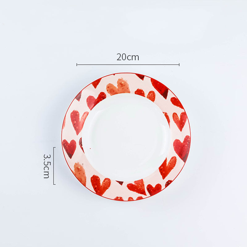 Home Creative Tableware Ins Ceramic Dinner Plate