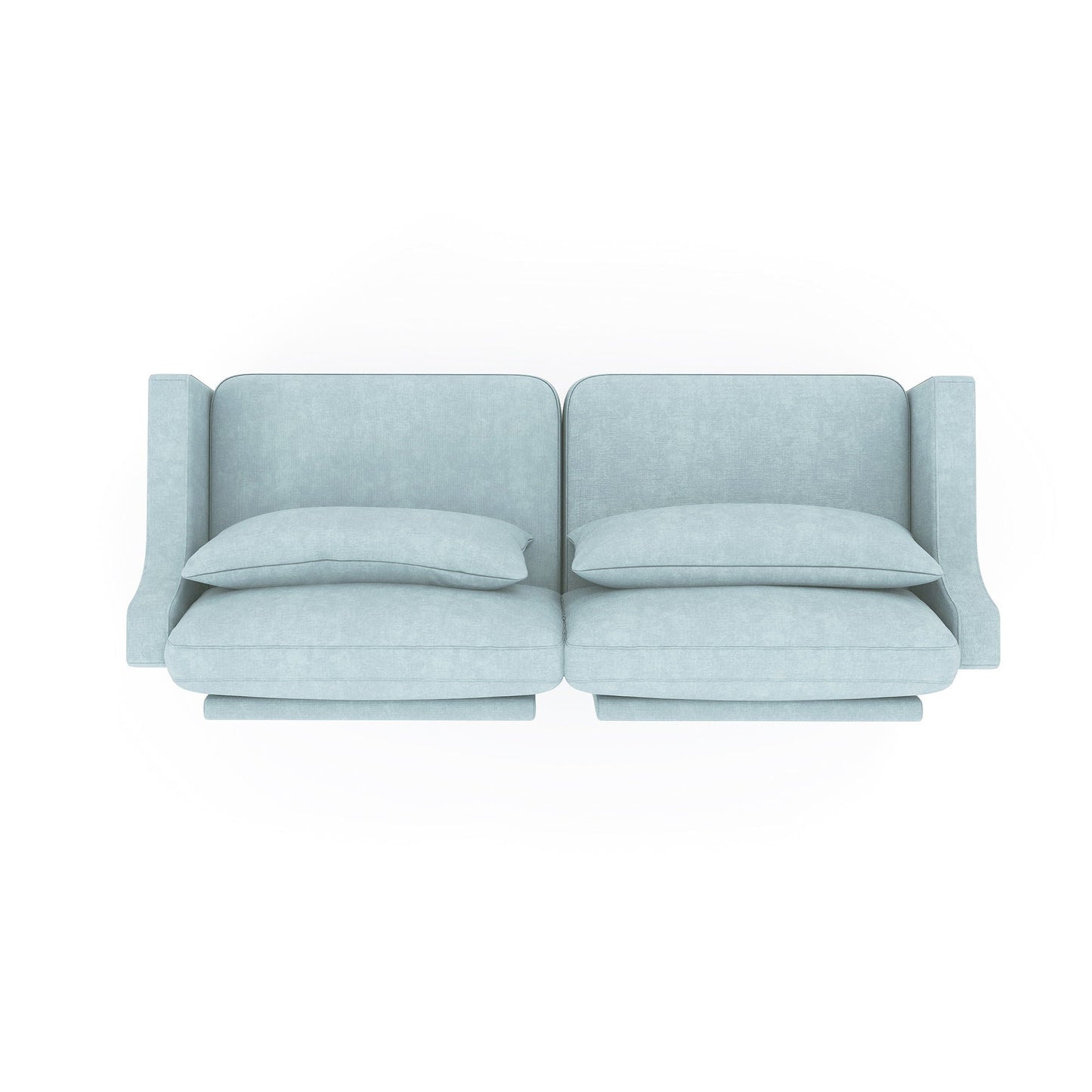 Elegant Sofa With Ergonomic Design And Lumbar Pillows