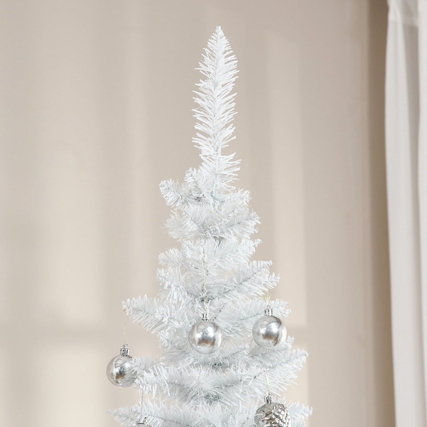 HOMCOM 7' Artificial Pencil Christmas Tree