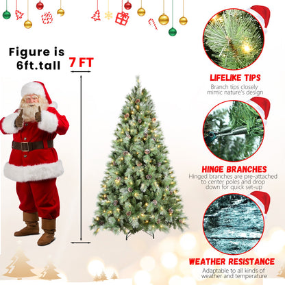 6FT Christmas Tree with 300 Warm Lights