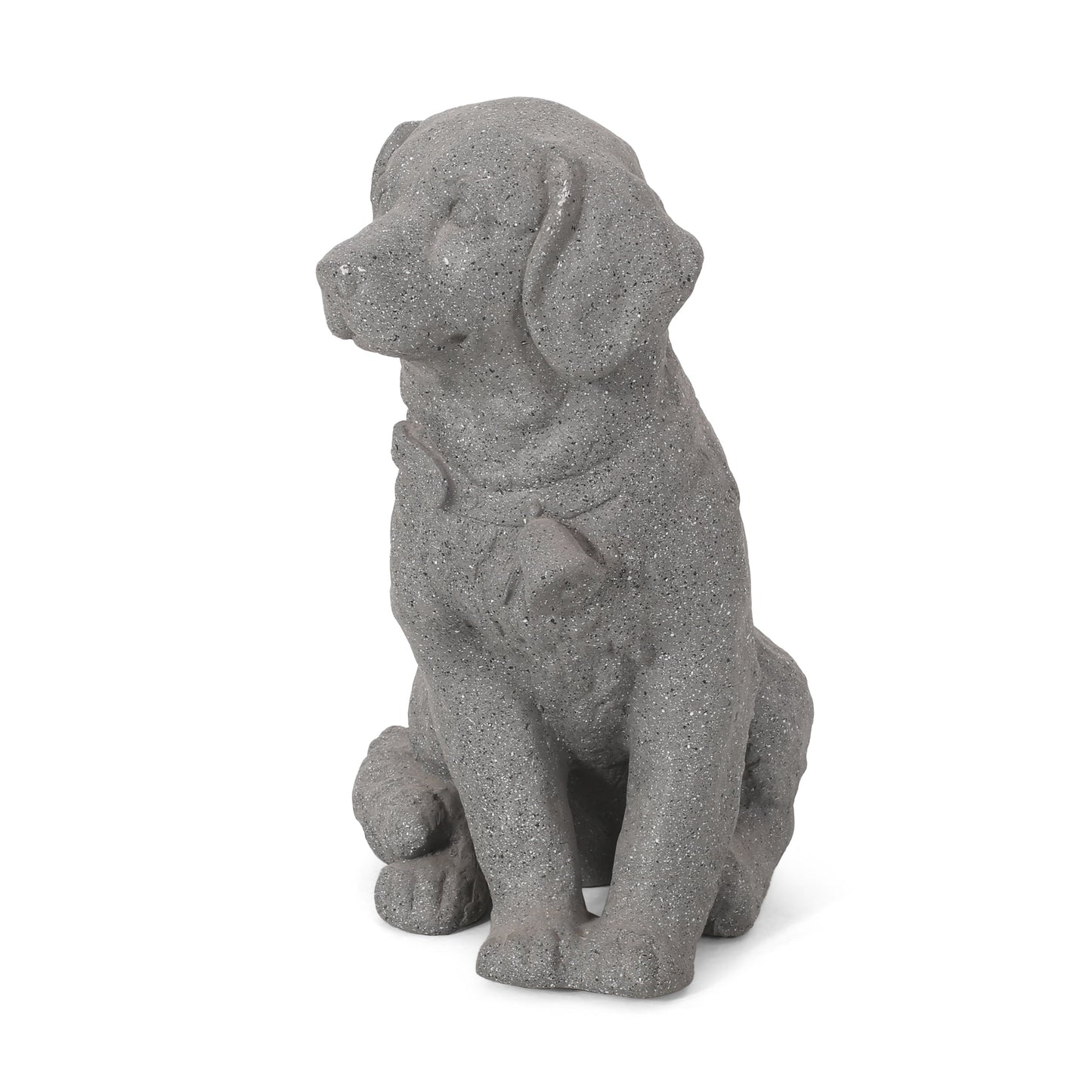 MGO Dog Statue, Outdoor Stone Gray