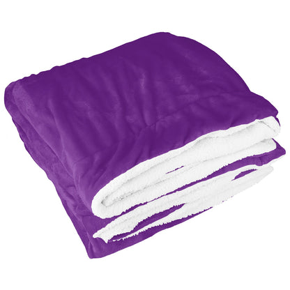 Fleece Throw Blanket - Double-Sided Soft Microfiber Polyester