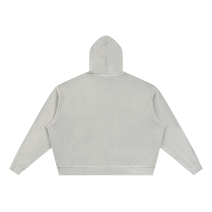 Loki & Ivy Unisex Vintage Wash Full Zip Boxy Hoodie