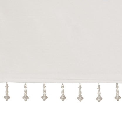 Lightweight Faux Silk Valance With Beads