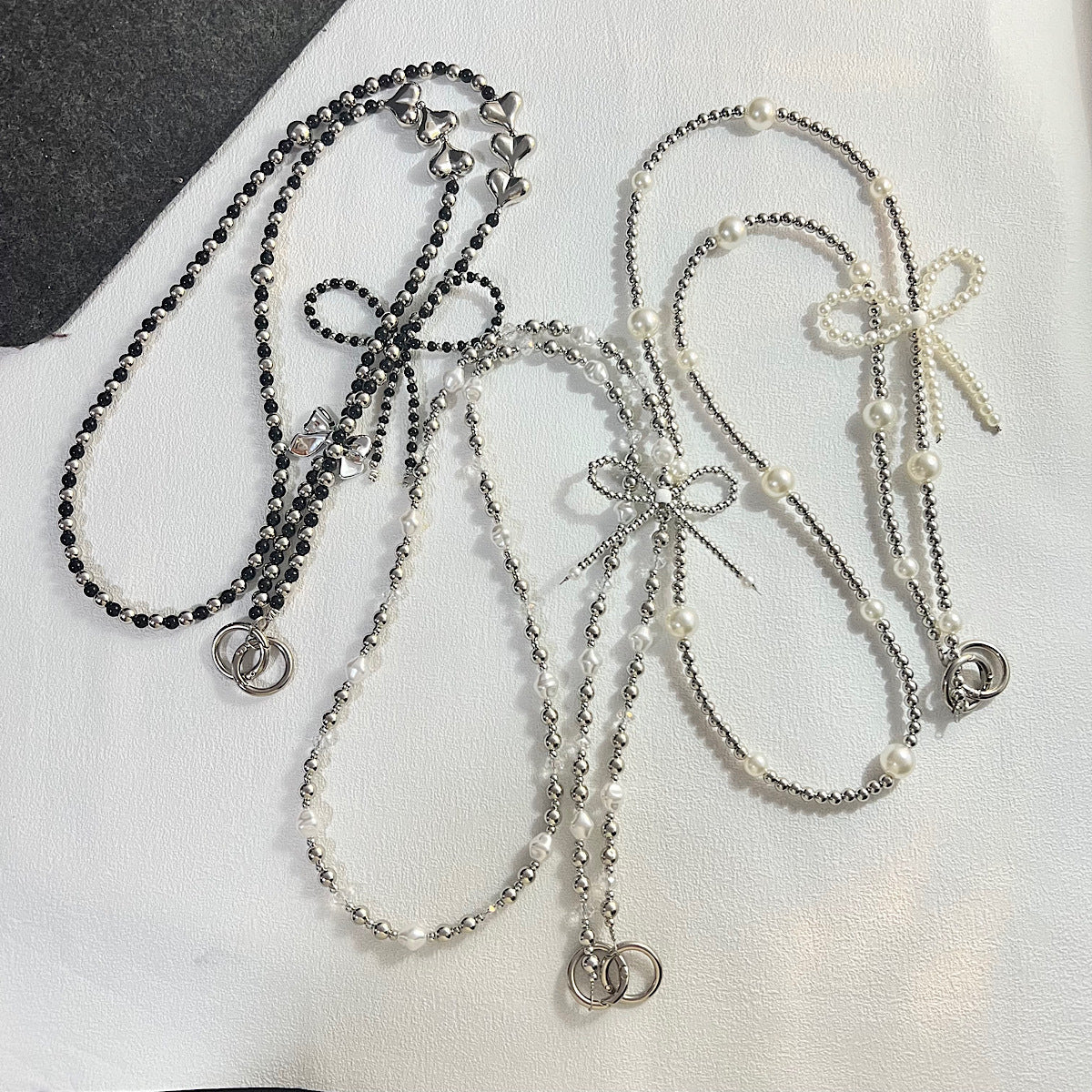 Bow-knot Pendant Crossbody Phone Strap