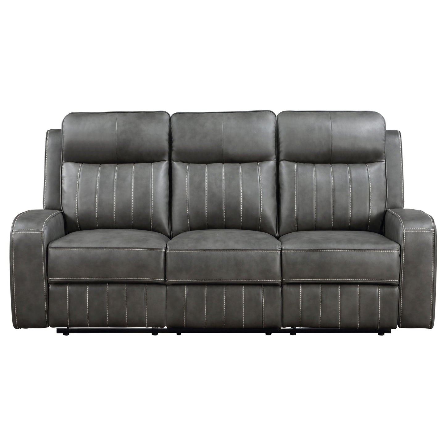 Forrest - 2 Piece Motion Reclining Sofa Set - Gray
