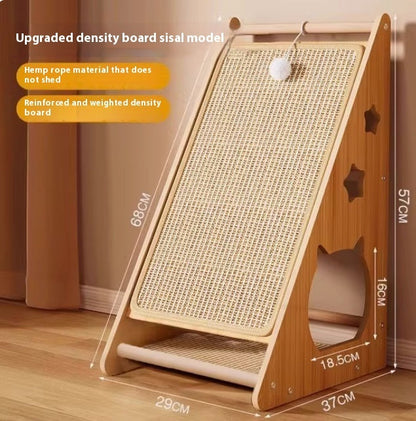 Vertical Wear-resistant Non-chip Wall-sticking Cat Scratch Board