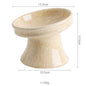 Cat Bowl Ceramic Shallow Mouth High Foot Anti Overturn Double