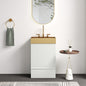 Gada 20" Striped Velvet Bathroom Vanity
