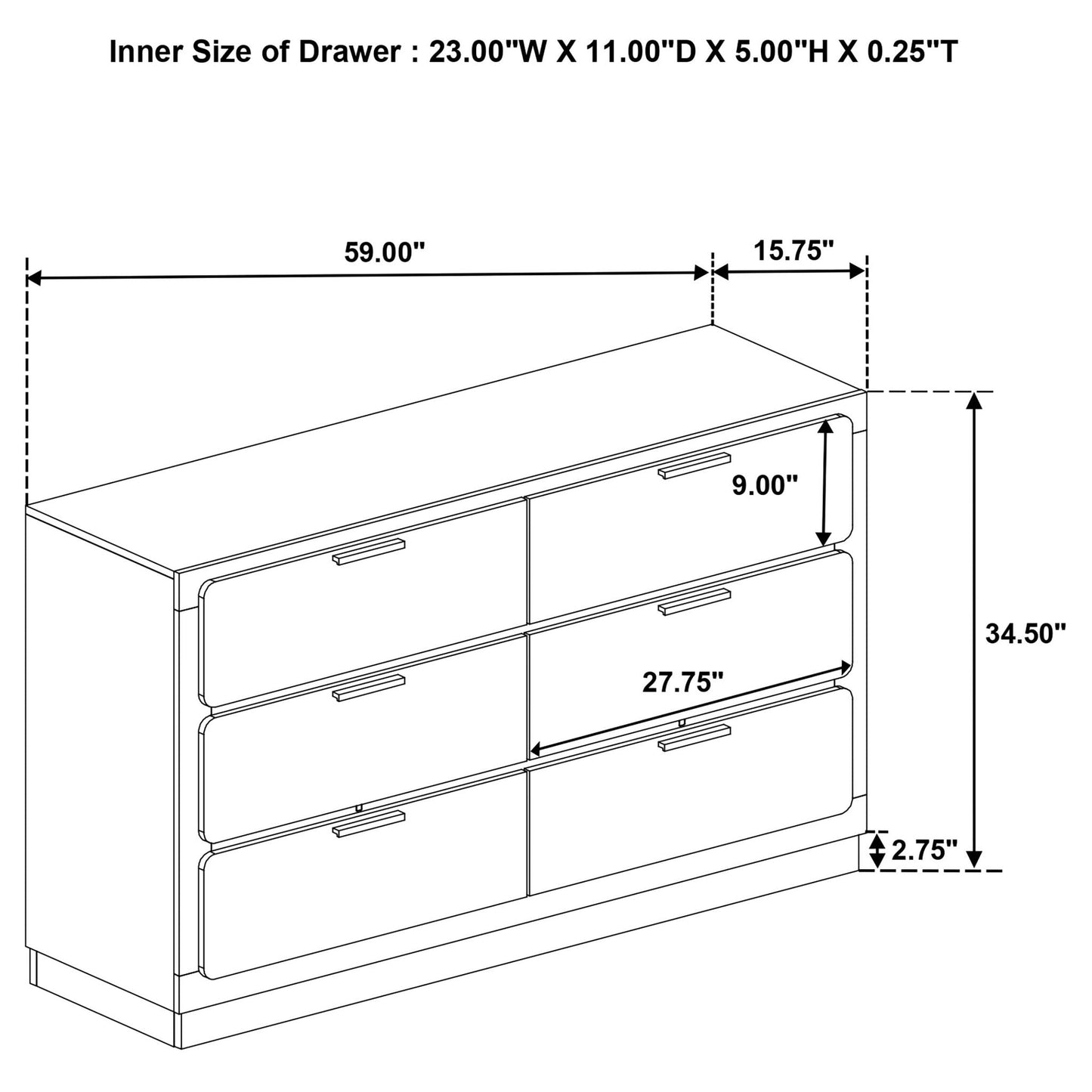 Sophia - 4 Piece Bedroom Set