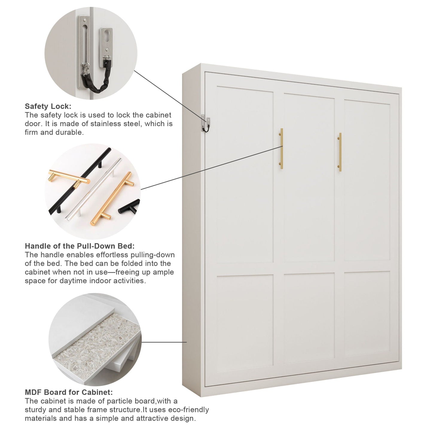 Folding Vertical Murphy Wall Bed