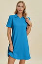 Texture Short Sleeve Dress