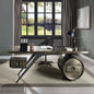 Brancaster - Executive Writing Desk With USB - Bronze Aluminum