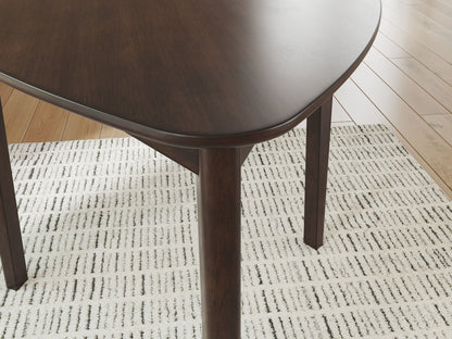 Shorbyn - Triangle Dining Room Table - Merlot