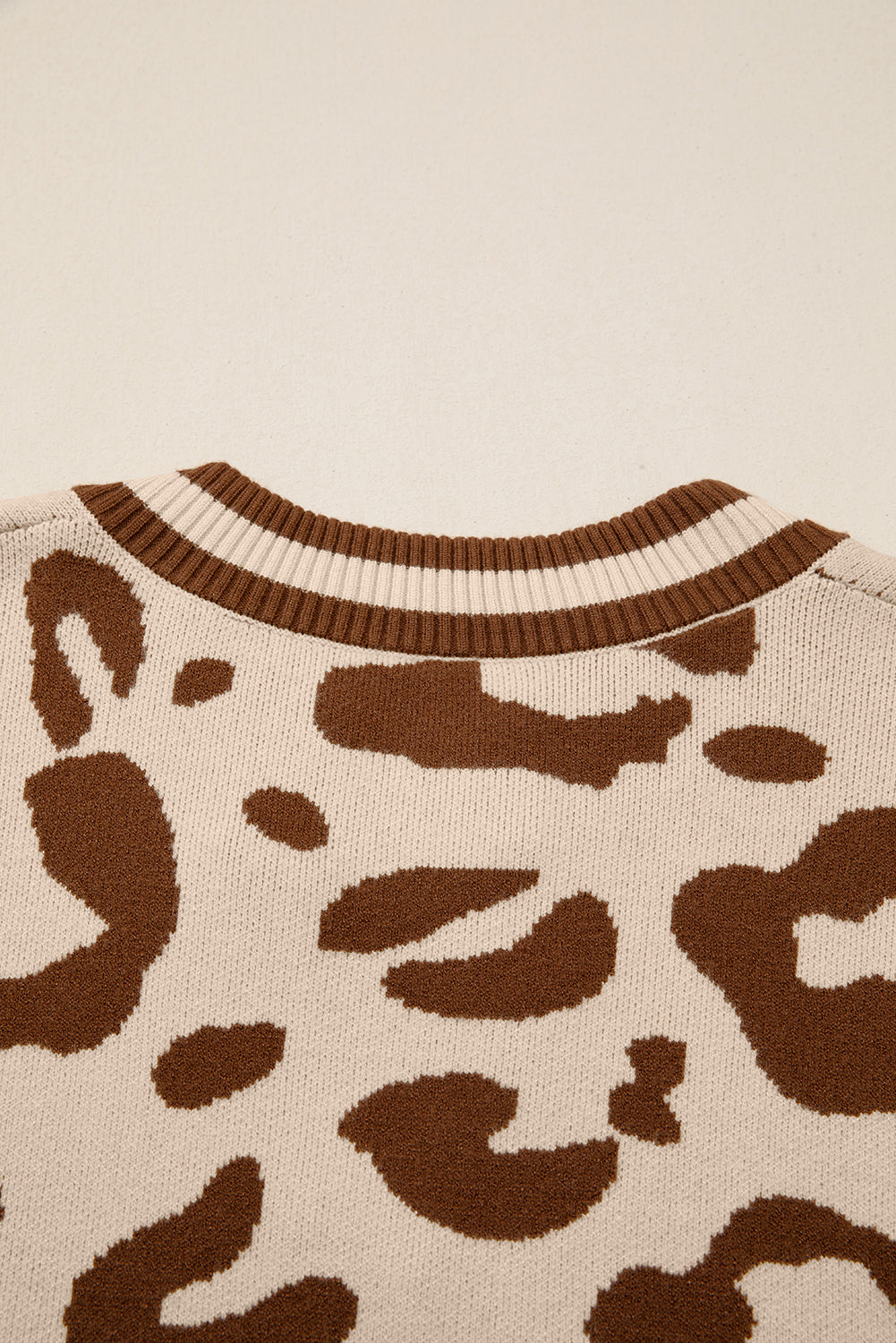 June Printed Knit Casual Sweater