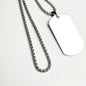 Custom Necklace Female Pendant Dog Tag Personalized Stainless Steel Ladies Birthday Gift