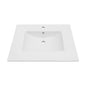 Premium Rectangular Vanity Top With Single Faucet Hole And Overflow