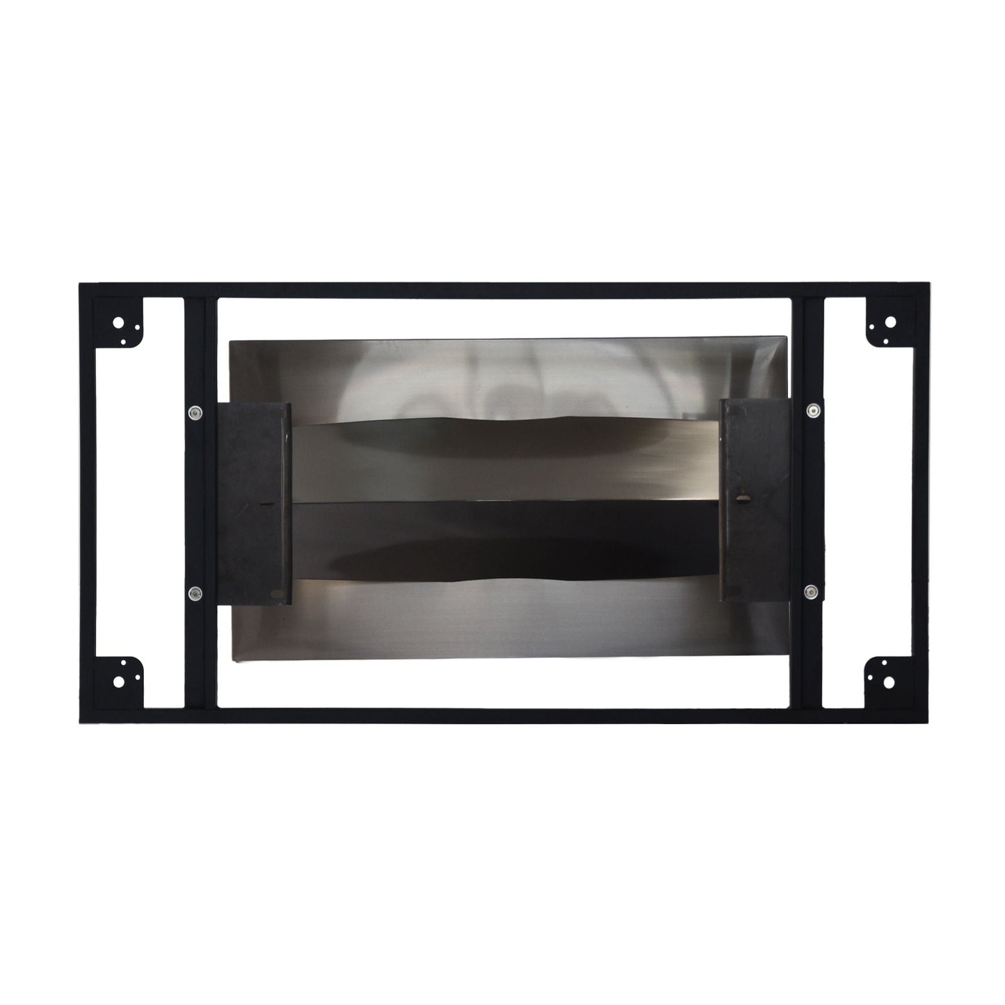 63" Modern Artificial Stone Crescent-Shaped Metal Legs, Can Accommodate 6-8 People - White / Black