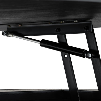Round Lift Top Coffee Table With Hidden Storage For Living Room