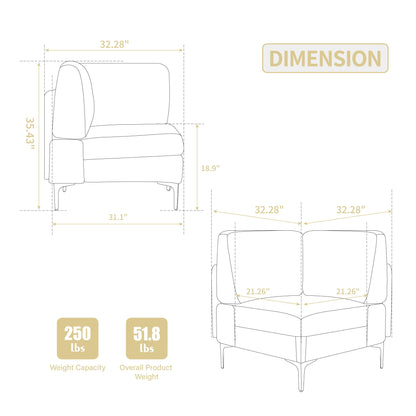 Modular Sectional Sofa Corner Seat