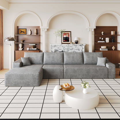 135" Cloud Sectional Couch with L-Shape Chaise