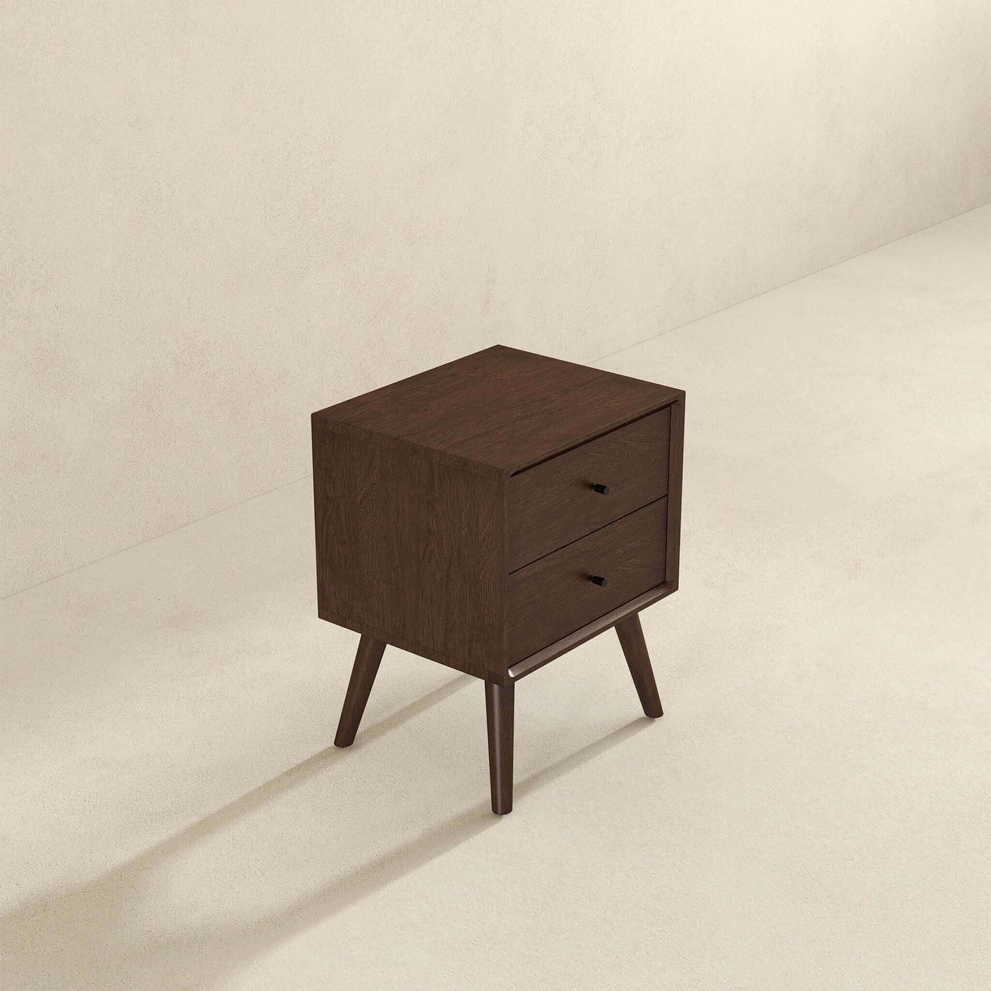 Caroline - Mid-Century Modern Style Night Stand 2 Drawer