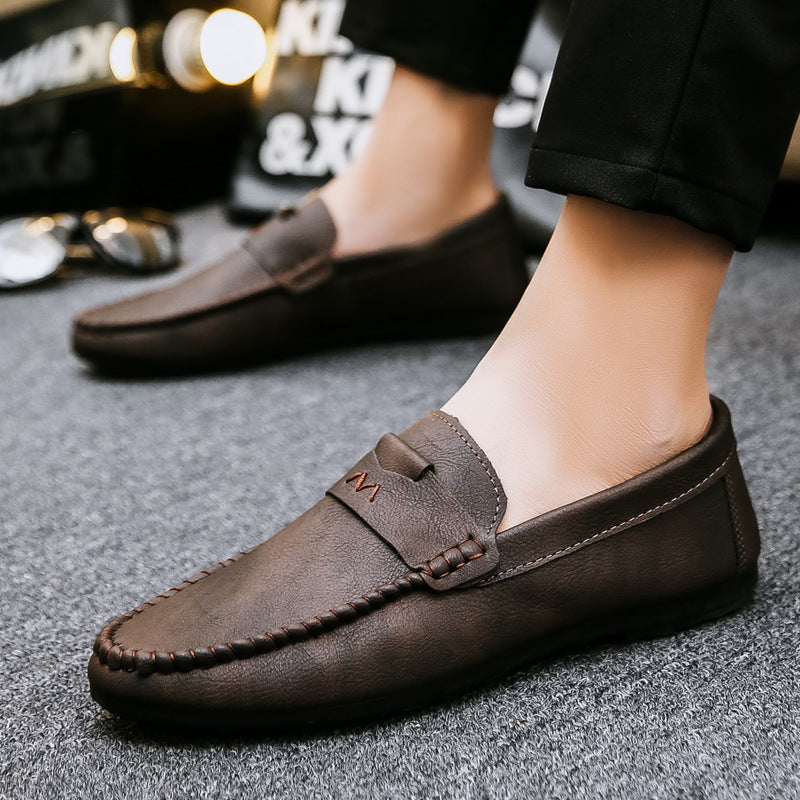 New Casual Summer Breathable Slip On Soft Soled Mens Shoes