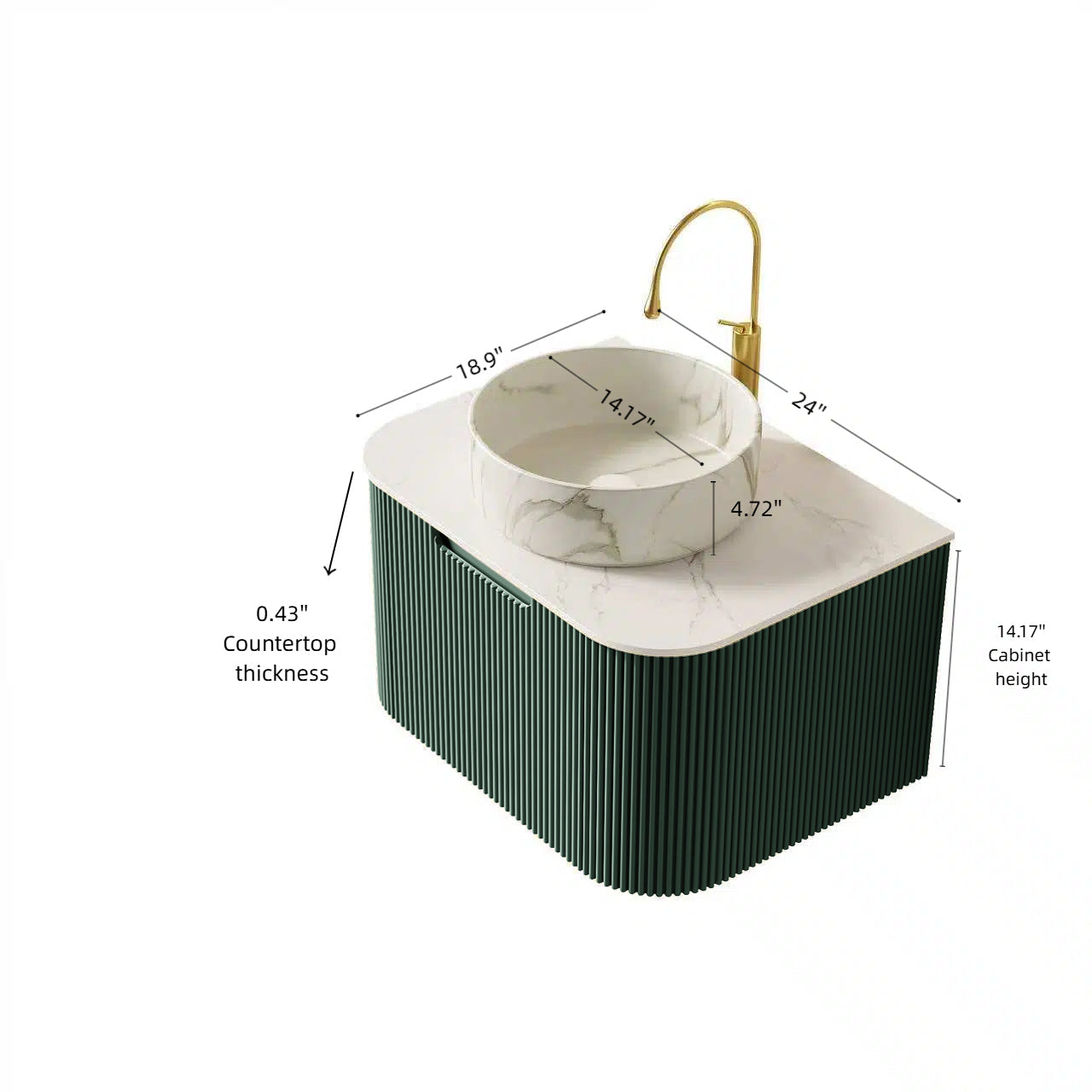DINA 24" Bathroom Vanity & Sink